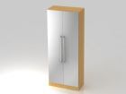 Hammerbacher Garderobenschrank 80 x 42 x 200,4 cm 5OH CE in Buche und Silber
