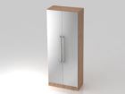 Hammerbacher Garderobenschrank Höhe 200,4 cm 5OH CE Nussbaum Silber