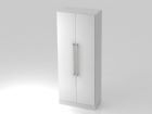 Hammerbacher Garderobenschrank Höhe 200,4 cm 5OH CE in Farbe Weiß