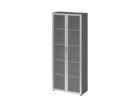 Hammerbacher Glastürenschrank 5OH 34,6 cm tief BM Graphit