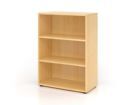 Hammerbacher Regal 3OH 80 x 40 x 110 cm mit 2 Fachböden 938RE Ahorn