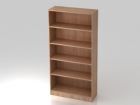 Hammerbacher Regal in Nussbaum 100 x 40 x 200,4 cm 5OH Sockelblende