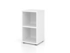 Hammerbacher Regal 40 x 40 x 74,6 cm schmal 2OH 924RE Weiß