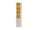 Hammerbacher Regal 6OH 4 Schübe BS Ahorn / Beton B 40 x T 42 x H 215,4 cm