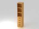 Hammerbacher Regal 5OH 4 Schübe 3 Fächer SG Buche
