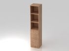 Hammerbacher Regal 5OH Nussbaum 4 Schübe 3 Fächer RE