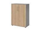 Hammerbacher Regal mit Türen 3OH 938T3 Graphit / Eiche