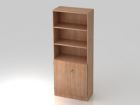 Hammerbacher Regal 5OH 80 x 42 x 200,4 cm 2OH Türen in Nussbaum