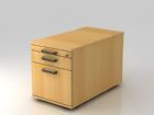Hammerbacher Bürowagen 80 cm 1 Schub und 1 Register SG Buche