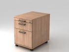 Hammerbacher Bürowagen mit 58 cm 1 Schub 1 Hängeregister SG Nussbaum