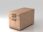 Hammerbacher Bürowagen 42,8 x 51,2 x 80 cm 1 Schub 1 Register SG Nussbaum