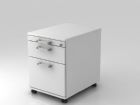 Hammerbacher Rollcontainer 58 cm 1 Schub 1 Hängeregister CE Weiß