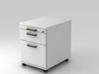 Hammerbacher Bürowagen weiß 58 cm 1 Schub 1 Register SG Weiß