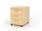 Hammerbacher Bürowagen 58 cm 3 Schübe Schloß BS Ahorn