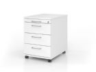 Hammerbacher Bürowagen 58 cm 3 Schübe Schloß BS Farbe Weiß