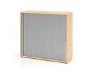 Hammerbacher Rollladenschrank abschließbar 3OH 120 cm breit BS Ahorn