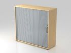 Hammerbacher Rollladenschrank 3OH Breite 120 cm SG Ahorn Silber