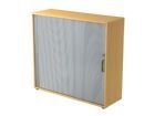 Hammerbacher Rollladenschrank 3OH 120 x 40 x 110 cm SG Buche Silber