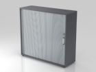 Hammerbacher Rollladenschrank 3OH 120 cm CE Farbe Graphit