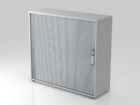 Hammerbacher Rollladenschrank 3OH 120 x 110 cm CE Grau Silber