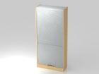 Hammerbacher Rollladenschrank 90 x 40 x 200,4 cm abschließbar 5OH SG Ahorn