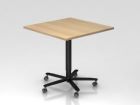 Hammerbacher Säulenhubtisch Maße 80 x 80 cm Eiche Schwarz