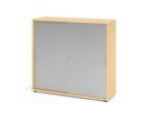 Hammerbacher Schiebetürschrank Ahorn Silber 3OH 120 x 40 x 110 cm BS