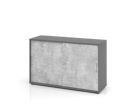 Hammerbacher Schiebetürschrank Graphit Beton 2OH 120 x 74,8 cm BS