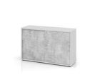 Hammerbacher Schiebetürschrank BS 2OH 120 x 74,8 cm Grau Beton
