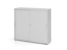 Hammerbacher Schiebetürschrank Grau BS 3OH 120 x 40 x 110 cm
