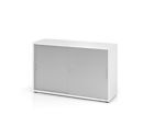 Hammerbacher Schiebetürschrank BS Weiß Silber 2OH 120 x 40 x 74,8 cm