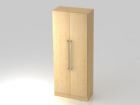 Hammerbacher Flügelschrank 5OH mit Sockelblende 10 cm hoch Ahorn / Ahorn 80 x 42 x 200,4 cm