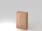 Hammerbacher Flügelschrank 3OH mit Sockelblende B 80 x T 42 x H 127 cm SG Nussbaum