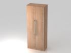 Hammerbacher Flügelschrank 5OH B 80 x T 42 x H 200,4 cm mit Sockelblende CE Nussbaum