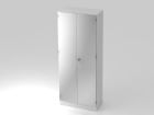 Hammerbacher Flügelschrank 5OH mit Sockelblende SG 80 x 42 x 200,4 cm (BxTxH) Weiß