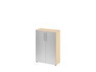 Hammerbacher Schrank 3OH 34,6 cm tief BM Ahorn Silber