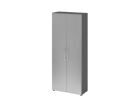 Hammerbacher Schrank 5OH 34,6 cm tief BM Graphit Silber 80 x 34,6 x 188 cm