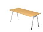 Hammerbacher Schreibtisch AS19 A-Fuß 180 x 80 cm Buche