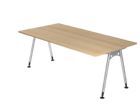 Hammerbacher Schreibtisch AS2E A-Fuß 200 x 100 cm in Eiche