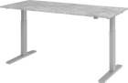 Hammerbacher Schreibtisch XMKA19 180 x 80 cm Platte Beton 25 mm dick ABS Dickkante
