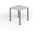 Hammerbacher Schreibtisch höhenverstellbar 80 x 80 cm Platte 25 mm Beton Graphit