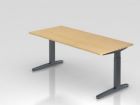 Hammerbacher Schreibtisch C Fuß in graphit Maße 180 x 80 cm Platte Ahorn