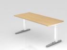 Hammerbacher Schreibtisch C Fuß 180 x 80 cm Platte 25 mm dick Ahorn