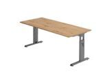 Hammerbacher Schreibtisch C-Fuß 180 x 80 cm Asteiche Graphit