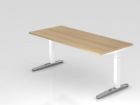 Hammerbacher Schreibtisch rechteckig 180 x 80 cm Platte aus Eiche