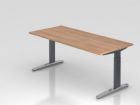 Hammerbacher Schreibtisch rechteckig 180 x 80 cm Platte aus Nussbaum