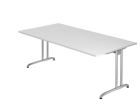 Hammerbacher Schreibtisch BS2E C-Fuß 200 x 100 cm Weiß