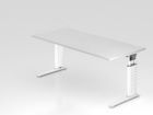 Hammerbacher Schreibtisch Weiß / Weiß C-Fuß 180 x 80 cm