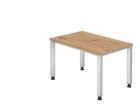 Hammerbacher Schreibtisch 4 Fuß eckig 120 x 80 cm Asteiche