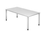 Hammerbacher Schreibtisch 4 Fuß eckig 200 x 100 cm weiß